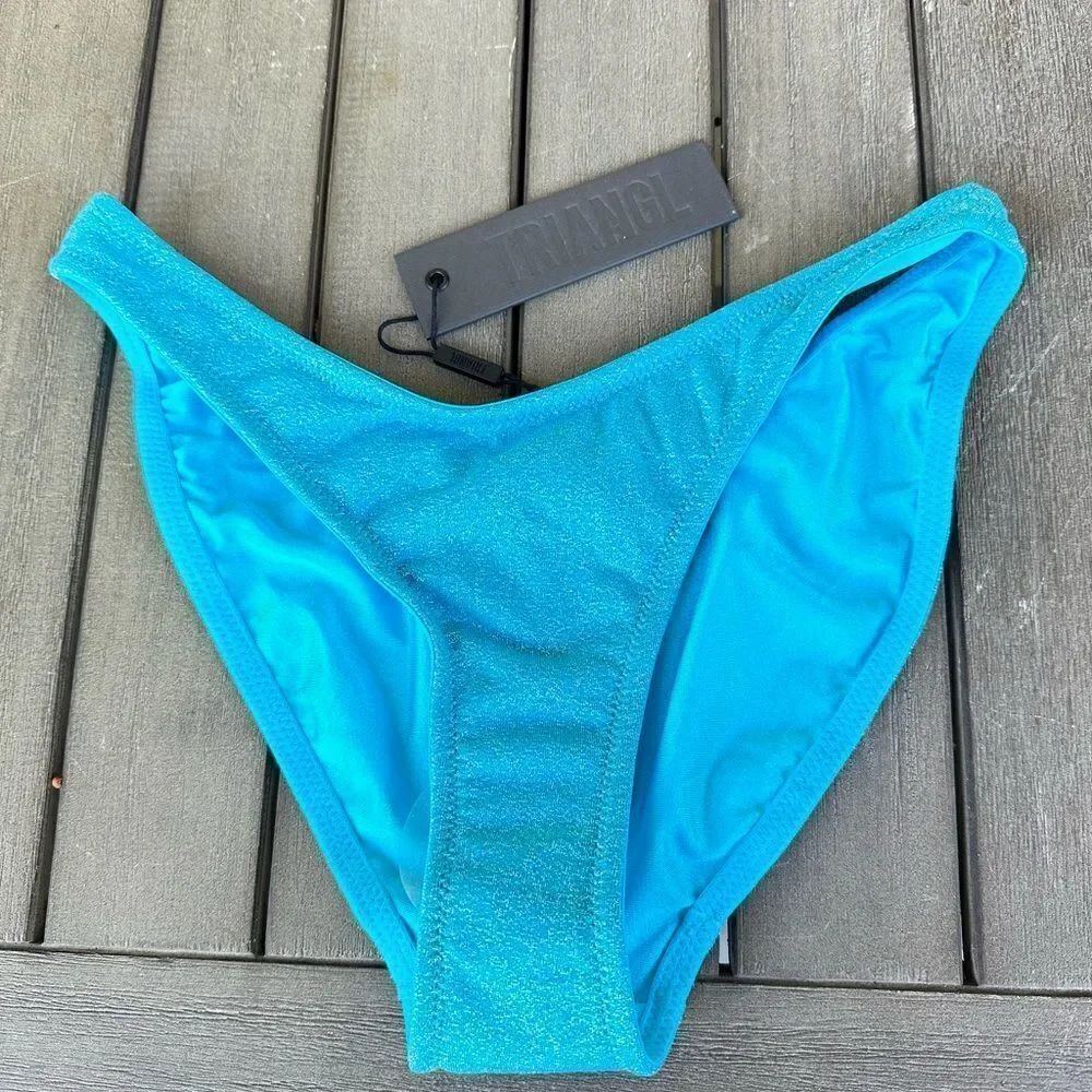 TRIANGL BOTTOM ONLY MICA - NORMAL BABY BLUE SPARKLE NO BAG NEW WITH TAGS